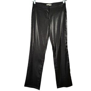 Cache Luxe Womens Shimmering Black Y2K Dress Pants Size 6 Holiday